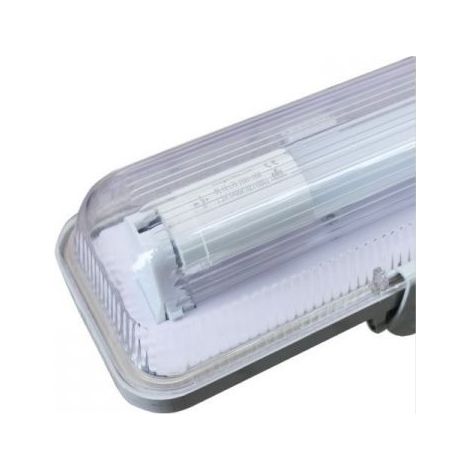 PLAFIONERA STAGNA LED SINGOLA IMPERMEABILE DA ESTERNO SENZA TUBO LED T8 DA 150cm (1/5)