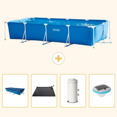 Intex Piscine Tubulaire Rectangulaire - 450x220x84 cm - 5-pièces S76 (1/5)