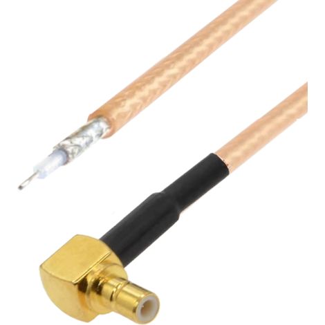 Cable pigtail SMB RA con conector para soldar RG316 de 50 cm