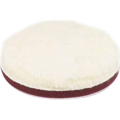 Almohadilla de pulido de lana, suave, con velcro, 125 mm AMiO-03704 (1/3)