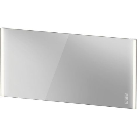 Miroir Xviu 800x1620x40mm noir mat avec éclairage DURAVIT
