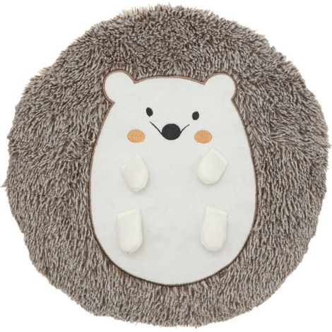 Coussin Déco Enfant Hérisson 30cm Marron (1/3)