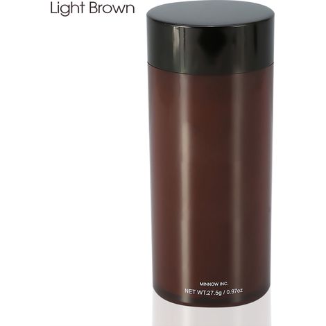 Cheveux Fibres Densifiantes Anti-Calvitie Homme Poudre Épaississante Marron Clair Coiffure Naturelle (1/5)