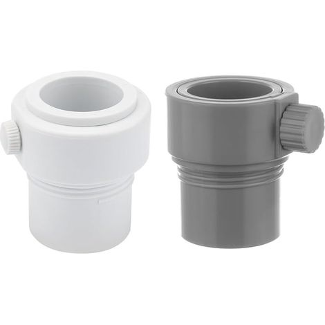 Parasol de piscine pour stabilisateur pour poteaux de 3,8 et 3,35 cm – Adaptateur de poteau résistant aux intempéries qui s'arrête de s'appuyer sur la terrasse – Blanc (1/5)