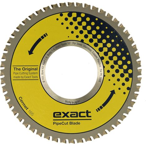 Disco de corte Exact PipeCut 165 x 62 mm cermet