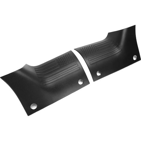 schwarze Motorhaubenecken mit amerikanischer Flagge für Jeep Wrangler JL 2018-2019 (1/5)