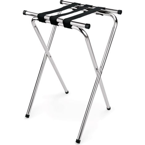Plateau/portoir a bagages en Acier Chrome L 390 mm l 465 mm H 820 mm - Was Germany