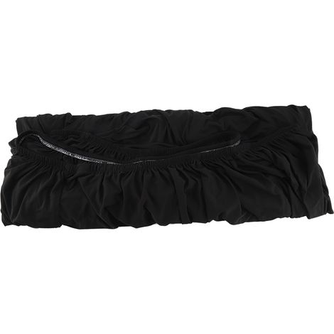 Polyester 3+2-Sitzer Ecksofabezug L-Form Schonbezug Möbelschutz (Schwarz) (1/5)