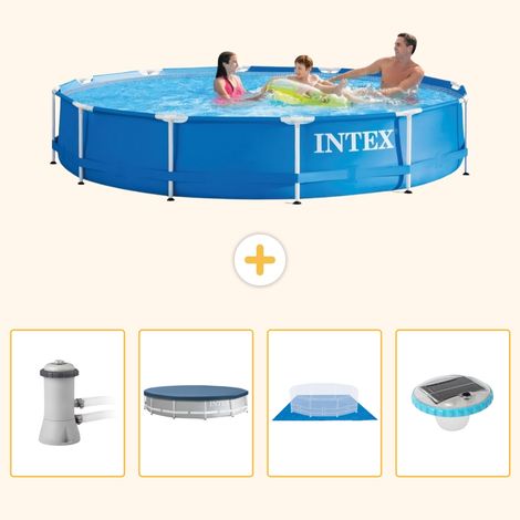 Intex Piscine Tubulaire Ronde - 366x76 cm - 5-pièces  S248 (1/5)