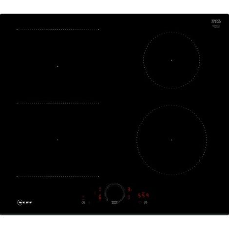 Neff – Plaque à induction 4 foyers 60cm – Vitrocéramique – Commandes frontales – Technologie Home Connect – T56FHS1L0 (1/8)