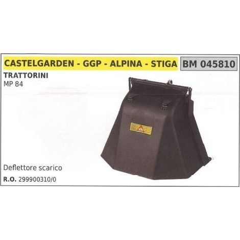 Deflettore scarico GGP trattorino rasaerba tosaerba tagliaerba MP 84 045810