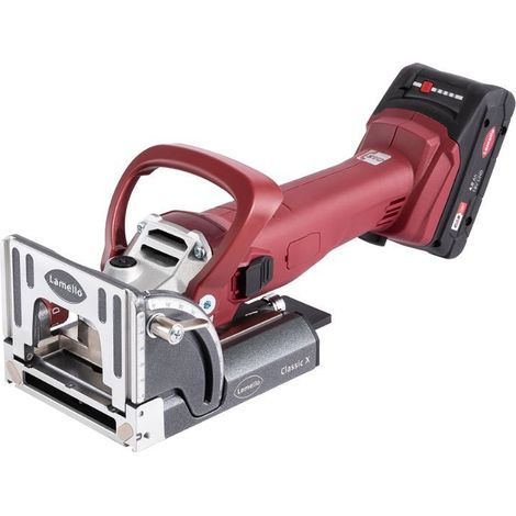 Lamello – Fraiseuse à rainurer sans fil 101701DES – 20mm de profondeur de travail – 7300 tr/min – 2 batteries 18V 4Ah – Pour bois dur