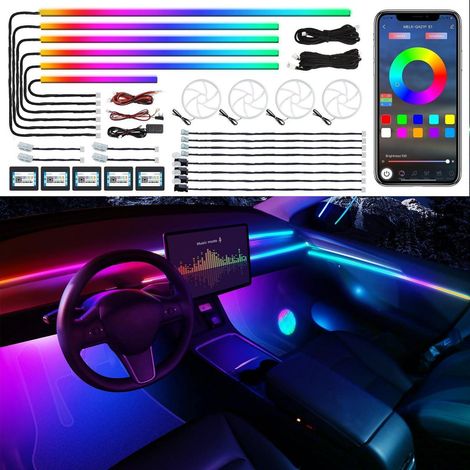Auto LED Ambient Licht Kit mit App-Steuerung, RGB Dreamcolor, Musikaktiv (1/5)