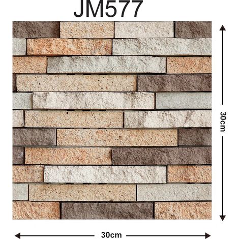 (Style 25, 30X30Cm - 5 pièces) Crédence carrelée auto-adhésive, design épais, convient à toutes les pièces. (1/4)