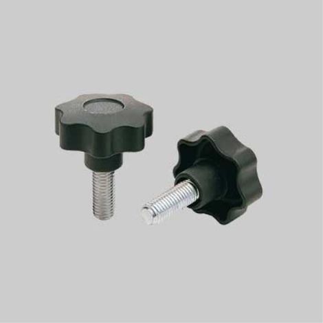 Volantino con perno filettato ø 30 mm - perno m. 6 (50 pezzi)