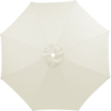 3m Housse de Rechange pour Parasol 8 Baleines imperméable, Anti-UV, Tissu de Rechange, Lavable,Respirable, Crème (1/5)