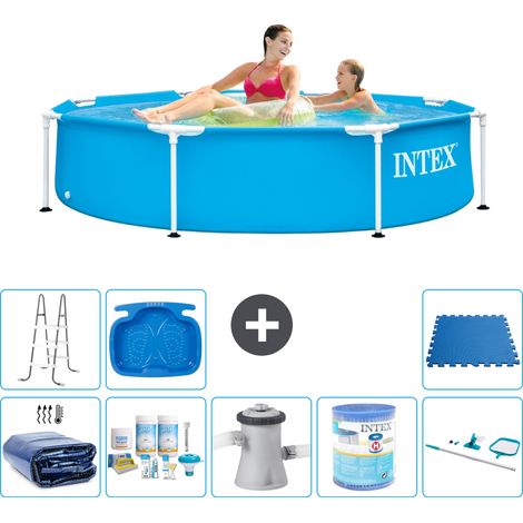 Intex Piscina con struttura Rotonda - 244x51 cm - 7-pezzi  S41442 (1/5)