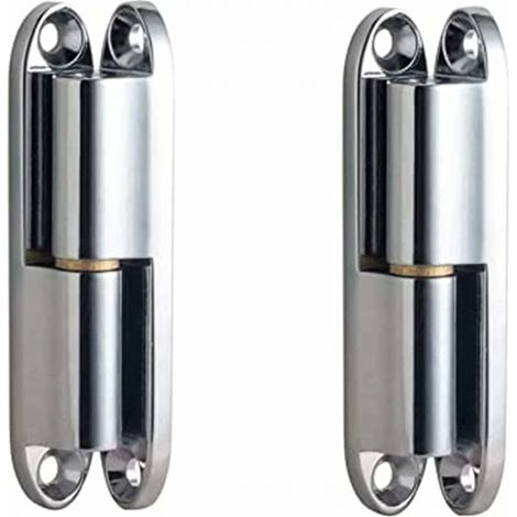 Paumelles Charnière Inox à Visser de PorteCharnières Rénovation pour Porte Box Cabanon Fenêtre Clôture 2 pièces 80mm (1/5)
