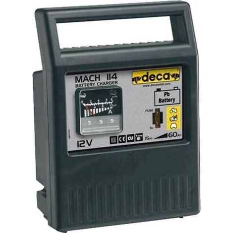 Deca MACH 114 Caricabatterie Tradizionale 12V 4A batterie Pb WET AGM StartandStop 15 60 Ah protezione inversione polarita'