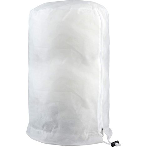 Housse de protection hivernale contre le gel pour plantes (80 x 100 cm), sac chauffant antigel rond 3D en polaire avec fermeture éclair pour fleurs,