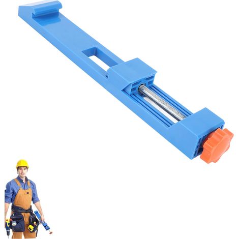 Guide De Base De Coupe Réglable,Pince De Positionnement ,Rail De Base Pour Machine À Découper,Rail De Guidage Positionnement Rapide,For Precision Cutting,Woodworking Tools,blue