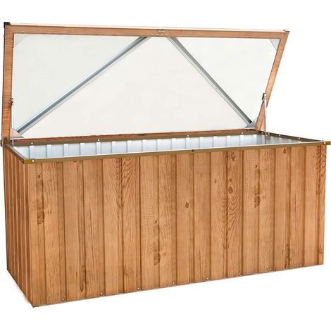 COFRE BAUL ARCON METALICO JARDIN 1,7 MARRON 770 LTS DURAMAX (1/5)