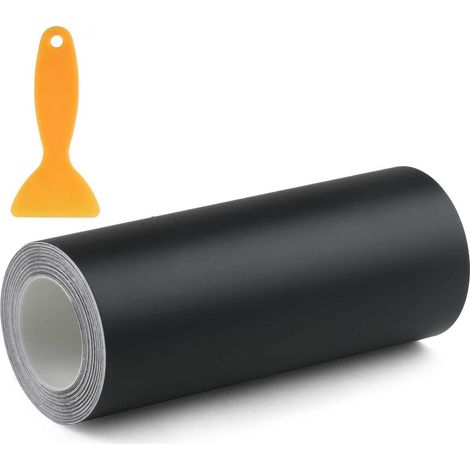 Carbon Folie 10x300cm Schwarz Matt mit Abstreifer, Kratzfest, Lackschutz (1/5)