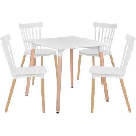 Set de Mesa Royal (80x80) y 4 Sillas Royal SKLUM             