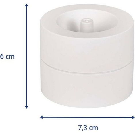 Distributeur De Trombones - Plastique Recyclé - Blanc - Pour Bureau - 1 Pièce (1/5)