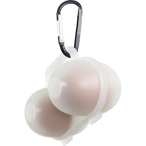 CSPARKV 2 Grille Boite Oeuf, Boite a Oeufs en Plastique, Rangement Oeuf Range Oeuf, Boîte à Oeufs Plastique pour Frigo Réfrigérateur Camping, Conteneur de Stockage d'oeufs, Plateau à œufs (1/4)