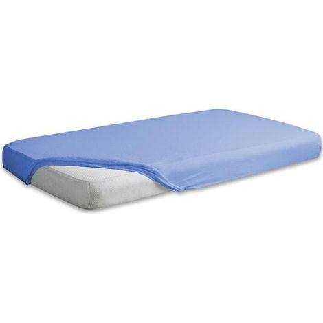 Lenzuolo jersey PREMIUM con gomma 180x190, 180x200x20, blu25 MATEX