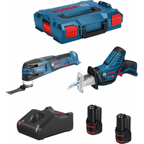 BOSCH Kit 12V B12GSAGOP2bat3a-40 (GSA 12V-14 + GOP 12V-28 + 2 x 3,0 Ah + GAL12V-40 + L-Boxx 102)