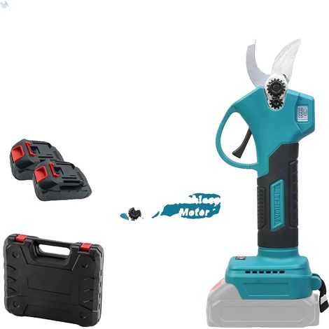 Sécateurs, Moteur sans balais, Design ergonomique, Bleu (1/2)