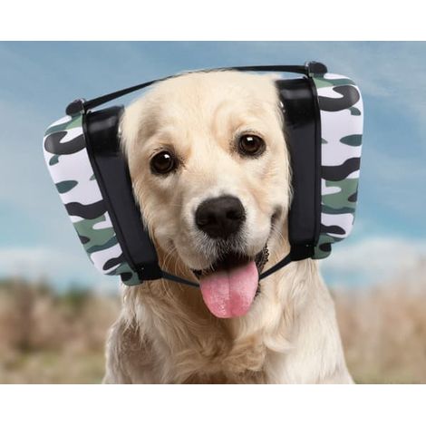 Casque antibruit camouflage pour chien, protection auditive pour chien (1/4)
