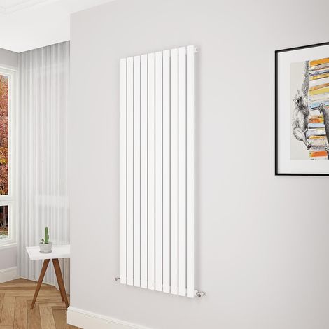 Biubiubath Oval Column Radiator 1600x590mm Single White (1/5)