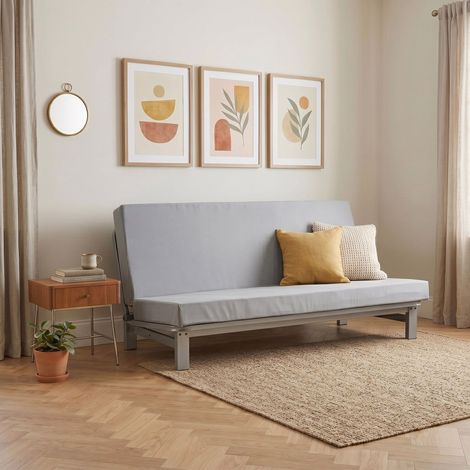 Ensemble banquette clic-clac avec matelas 130x190 cm Terre de Nuit Le Fameux (1/4)