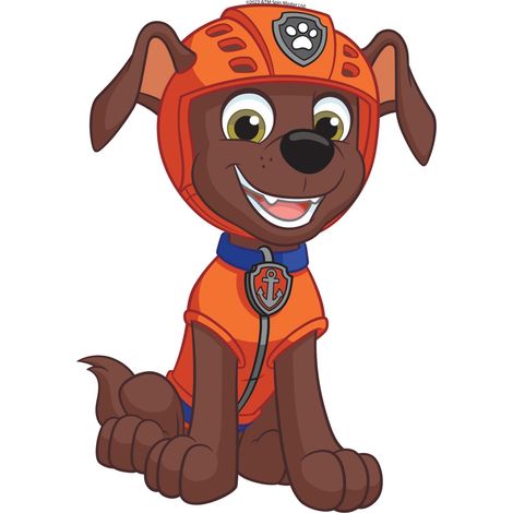 Sticker mural PAW Patrol – La Pat' Patrouille orange et marron – 8 unités – 100% écologique – Facile à appliquer sur murs lisses