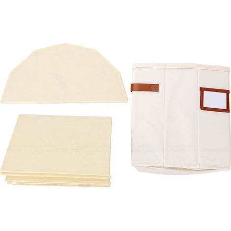 Organisateur de chaussures rond pour placard, boîte de rangement pliable, gain de place, amovible, anti-poussière, beige, 43 x 43 x 33 cm (1/5)