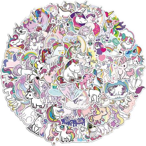 autocollants Pack 100 Pcs Vinyle Graffiti Stickers Pour Ordinateur Portable Voiture Planche Roulettes Moto Vlo Bagages Pare-chocs Bombe Autocolla (1/5)