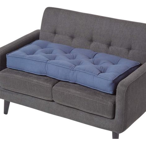 Homescapes – Coussin rehausseur pour canapé en coton 100x48x10 cm – Garnissage polyester – Poignée de transport pour déplacement facile