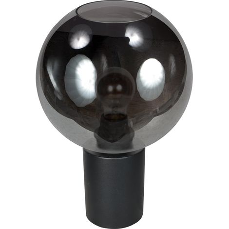 Steinhauer - lámpara de mesa - Bloeba - negro - vidrio metal - Ø (1/2)