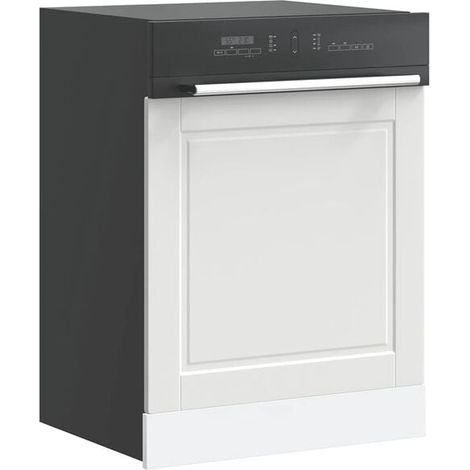 Panneau de façade pour lave-vaisselle, blanc, 60 x 57 cm, épaisseur 1,5 cm (1/5)