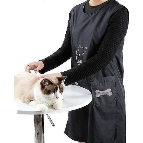Tablier de toilettage imperméable en nylon pour animaux de compagnie, vêtements de travail, blouse de bain pour toiletteur de chiens et chats (1/4)