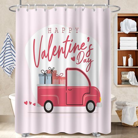 Kit rideau de douche en polyester 180x180 design rideau séchage rapide pour cabine de douche (1/5)