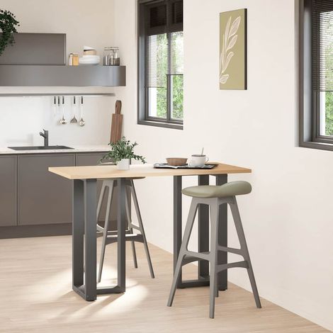 vidaXL Bar Table Legs T-Shaped 2 pcs Anthracite 40x35x(90-91) cm Steel (1/5)