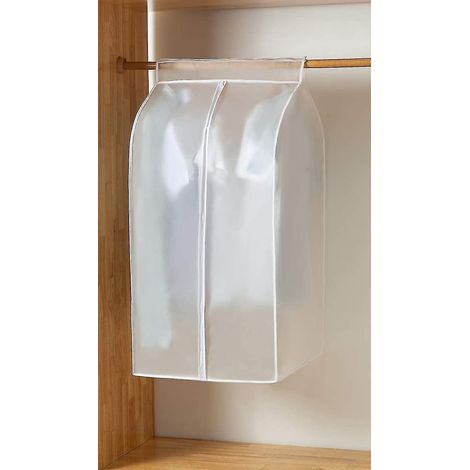 Tringle à vêtements transparente avec housse zippée résistante - (1/4)