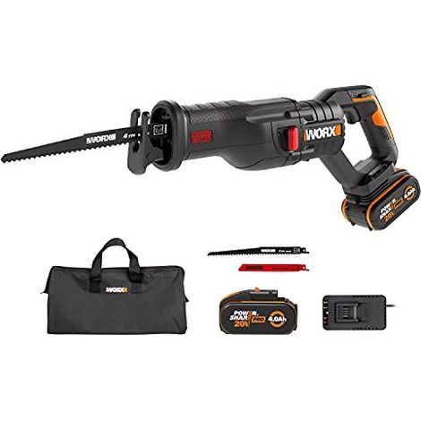 Worx WX516 scie sabre noire puissante et ergonomique