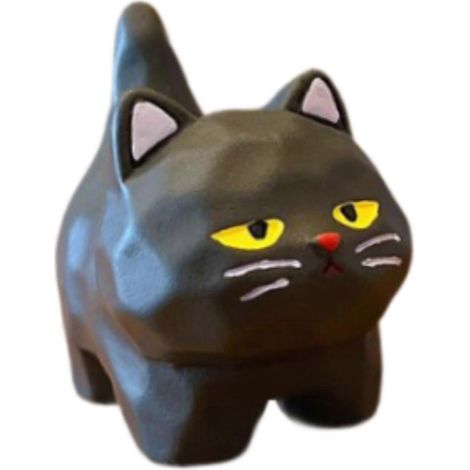 Figurine de chaton, mini-collection de figurines de chats, sculpture de chaton, statue de chat pour étagère, bureau, entrée, armoire, bureau pour la fête du printemps-4.8cmx3.2cmx4.4cm