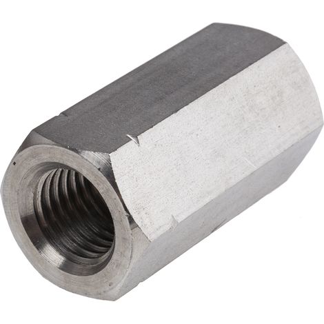 Ecrou de couplage, 60mm, M20, en Acier Inoxydable A2 304 ( Prix pour Sachet de 4 )