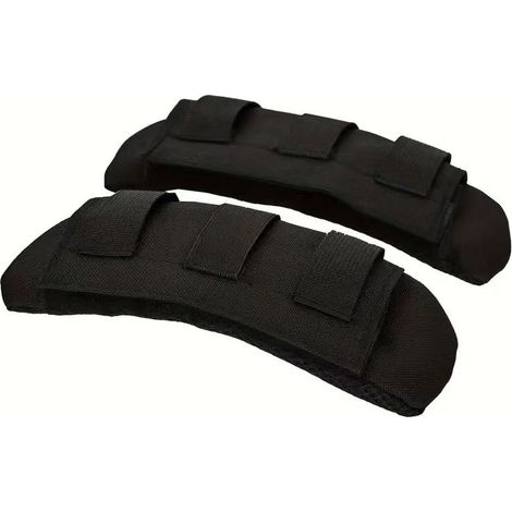 GDHZS-  2-Pack Coussin d'épaule Tactique Professionnel, Coussin épais et Respirant pour Bretelles de Gilet et Sacs à Dos – Confortable et Durable,noir (1/5)